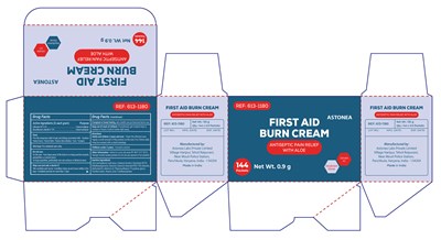 Principal Display And Drug Fact Panel (First Aid Burn Cream Box (astonea))